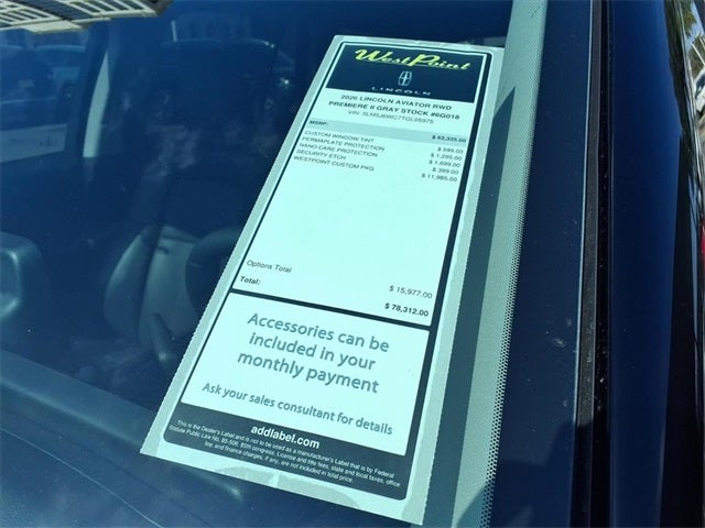 2026 Lincoln Aviator Premiere