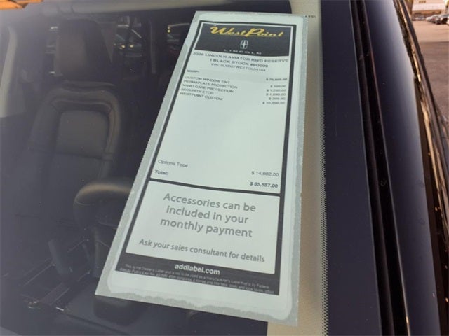 2026 Lincoln Aviator Reserve