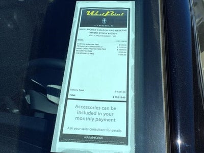 2025 Lincoln Aviator Reserve