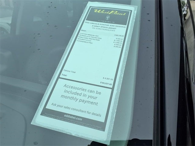 2025 Lincoln Aviator Reserve