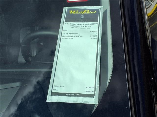 2025 Lincoln Aviator Reserve