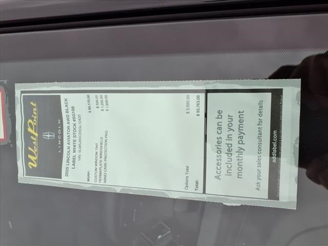 2025 Lincoln Aviator Black Label