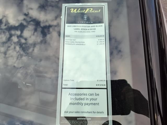 2025 Lincoln Aviator Black Label