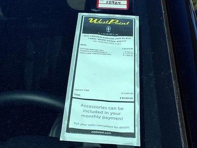 2025 Lincoln Aviator Black Label