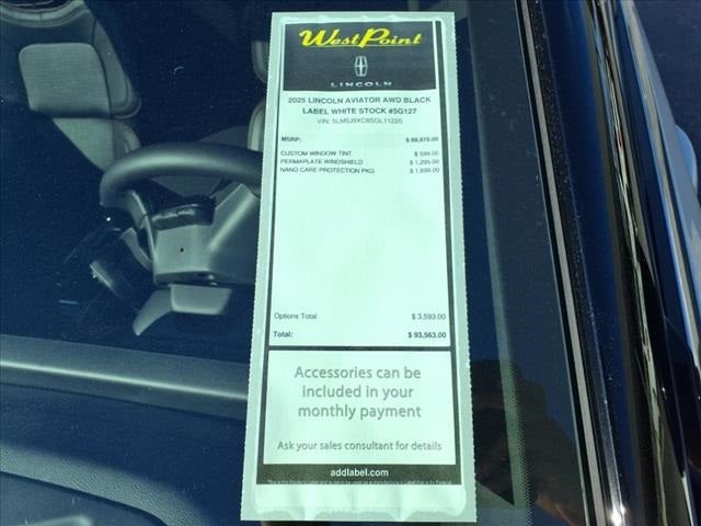2025 Lincoln Aviator Black Label