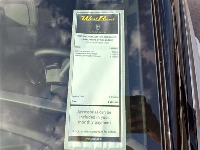2025 Lincoln Aviator Black Label
