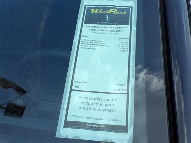 2025 Lincoln Aviator Black Label
