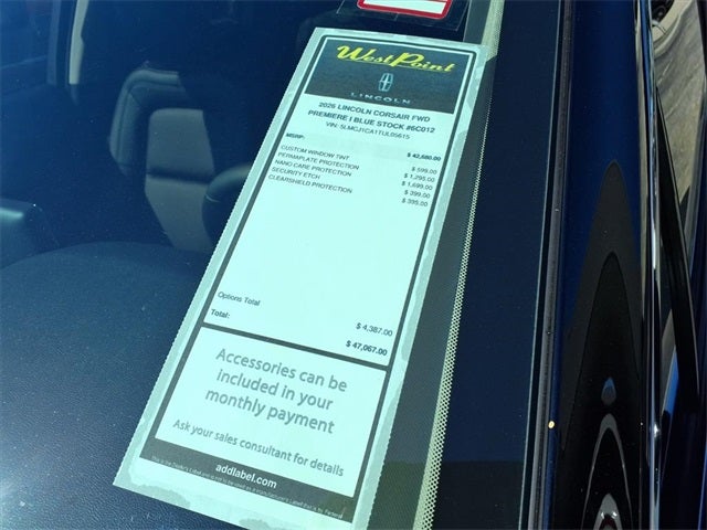 2026 Lincoln Corsair Premiere