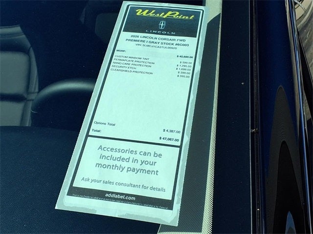 2026 Lincoln Corsair Premiere