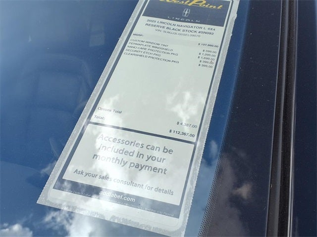 2025 Lincoln Navigator L Reserve