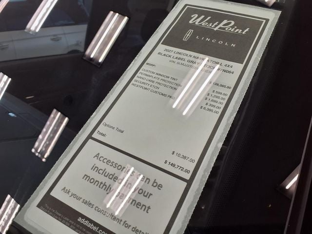 2027 Lincoln Navigator L Black Label
