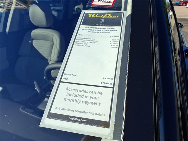 2026 Lincoln Nautilus Reserve