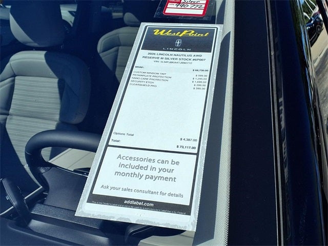 2026 Lincoln Nautilus Reserve