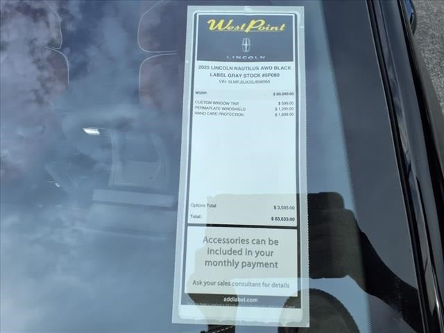 2025 Lincoln Nautilus Hybrid Black Label