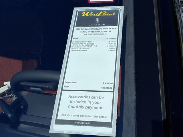2025 Lincoln Nautilus Black Label