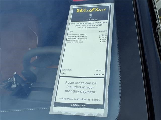 2025 Lincoln Nautilus Black Label