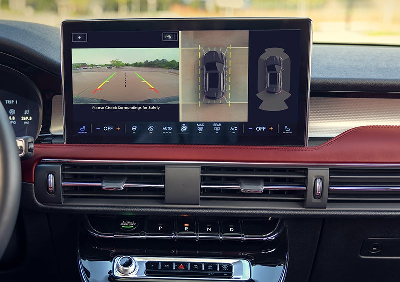 The large center touchscreen of a 2024 Lincoln Corsair® SUV is shown. | West Point Lincoln in Houston TX