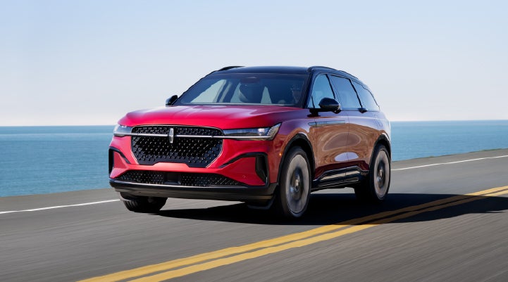 A 2025 Lincoln Nautilus® SUV is being driven on a seaside roadway. | West Point Lincoln in Houston TX