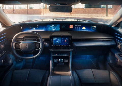 The panoramic display is shown in a 2025 Lincoln Nautilus® SUV. | West Point Lincoln in Houston TX
