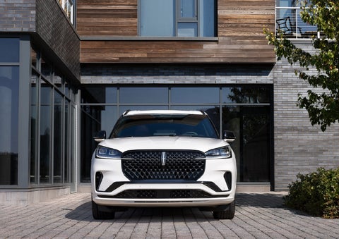 The front of a 2026 Lincoln Aviator® SUV is shown. | West Point Lincoln in Houston TX