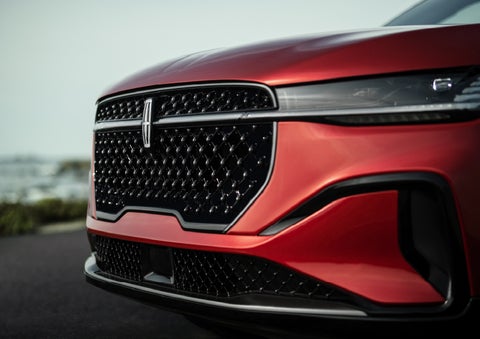 The sleek grille of a 2026 Lincoln Nautilus® SUV with the available Jet Appearance Package makes a bold statement. | West Point Lincoln in Houston TX