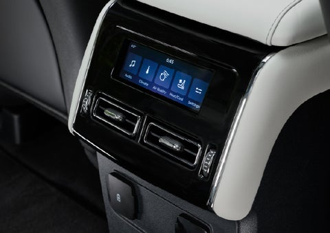 The second row touch screen displays audio and temperature control settings. | West Point Lincoln in Houston TX