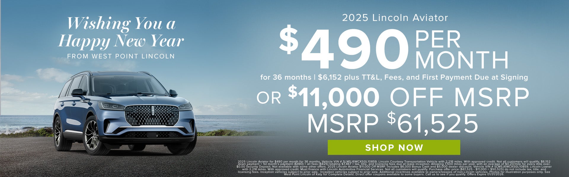 2025 Lincoln Aviator