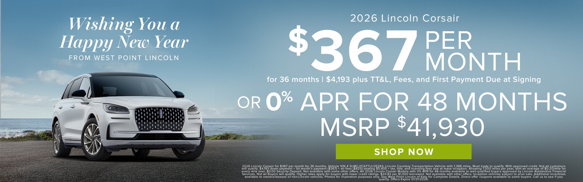 2026 Lincoln Corsair