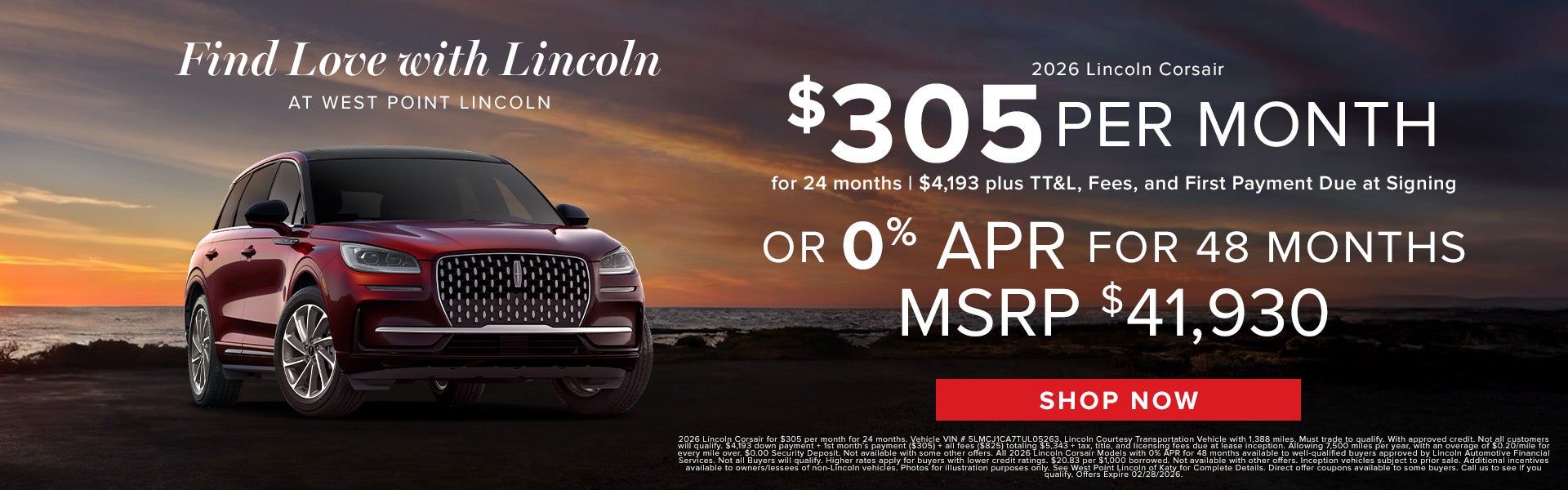 2026 Lincoln Corsair