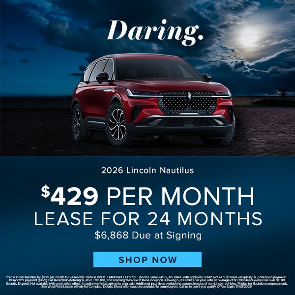 $429 PER MONTH LEASE FOR 24 MONTHS