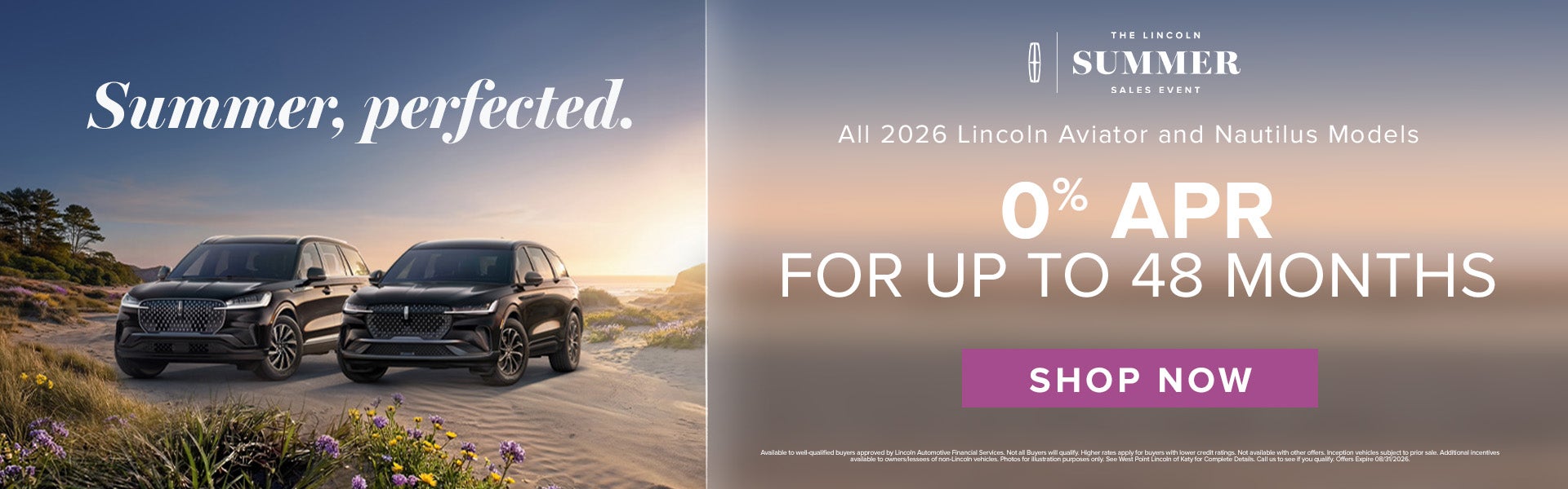 2026 Lincoln Aviator and Nautilus
